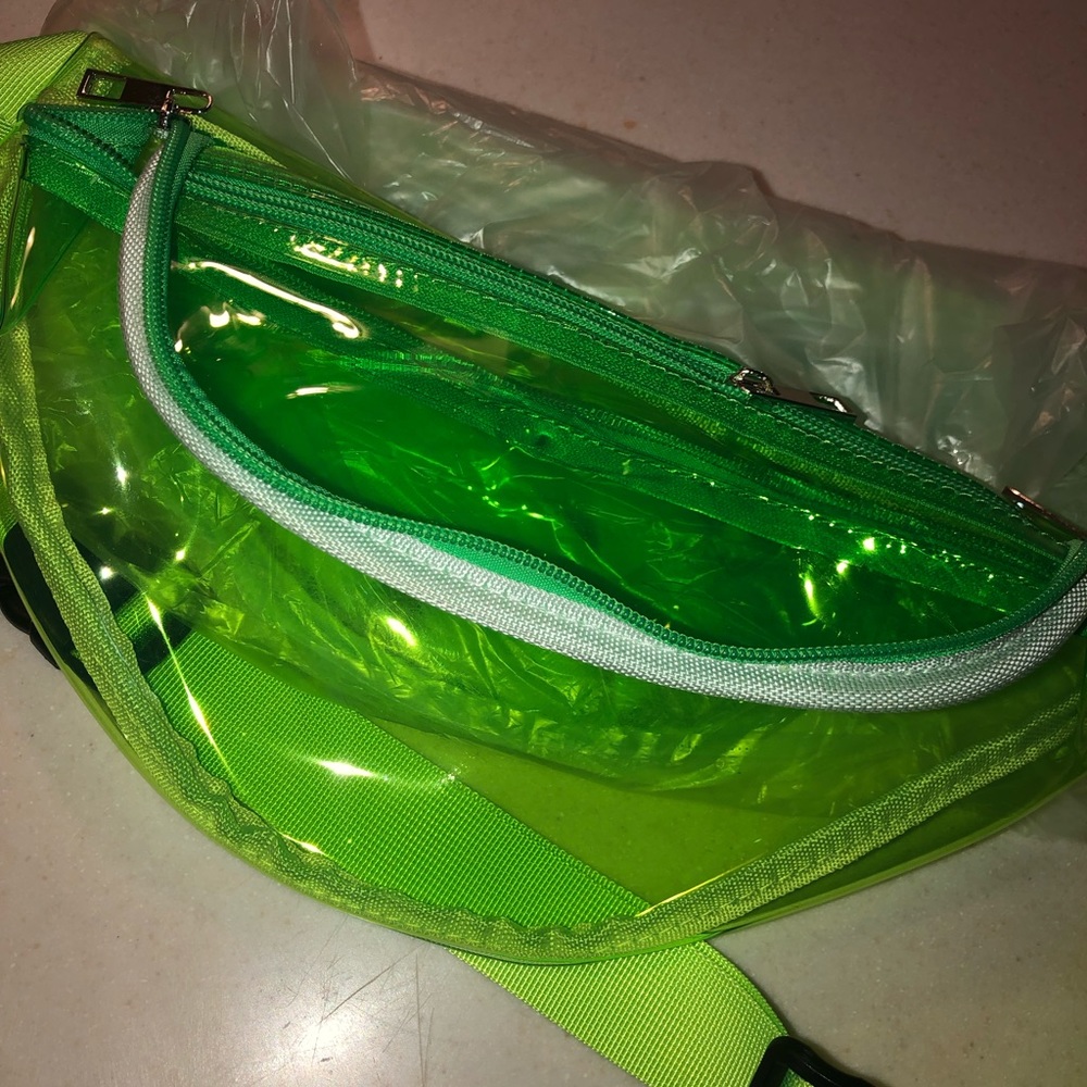 lime green fanny pack